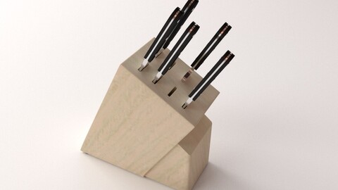 Knife Block with Knives