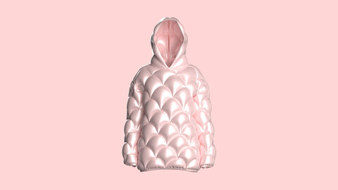 Girls Padded Hoodie