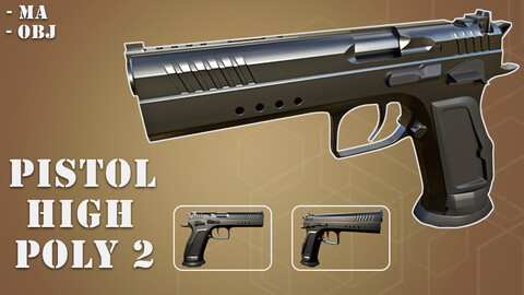 Pistol High Poly 2