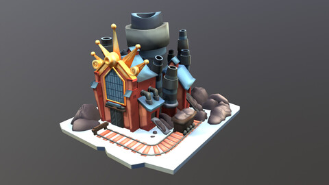 Stylized Coal Mine