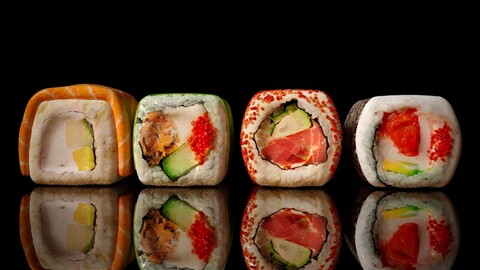 Set of rolls (sushi)