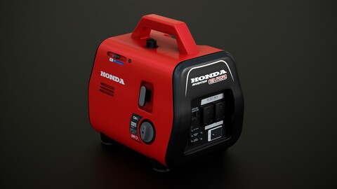 Portable Mini Generator Low-poly 3D model