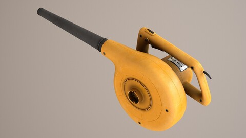 Electric Blower Low-poly 3D model