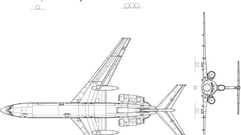 Tupolev Tu-154-svg vector file