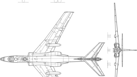 Tupolev Tu-16-svg vector file