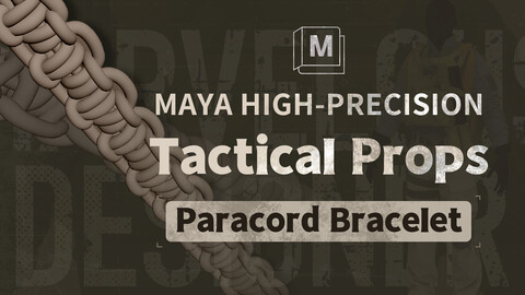 【FREE】Maya: High-Precision Tactical Props - Paracord Bracelet