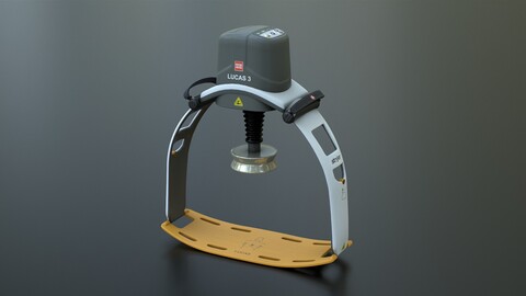 Lucas 3 CPR Machine Low-poly 3D model