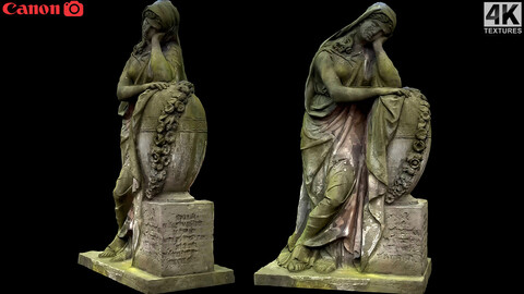 graveyard figure woman monument pt3 photogrammetry