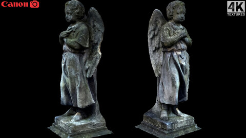 graveyard figure small angel monument pt6 photogrammetry