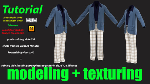 This tutorial is a full process of making in clo3d  and then rendering in clo3d