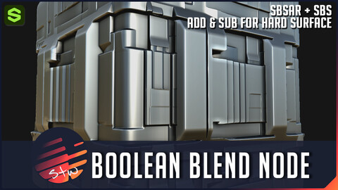 STW Boolean Blend - Substance Designer Tool