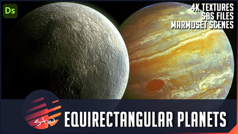 Equirectangular Planets Pack - Substance Designer