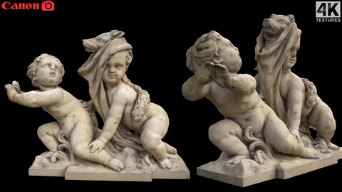 ancient sculptures group photogrammetry