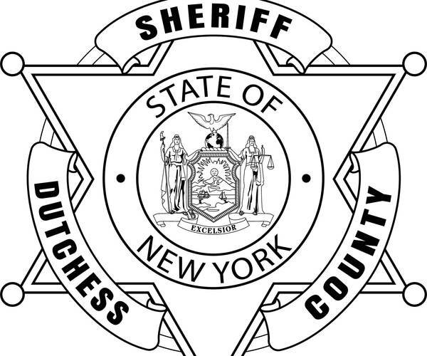 ArtStation - Dutchess Sheriff Badge New York Vector Line Art File black ...