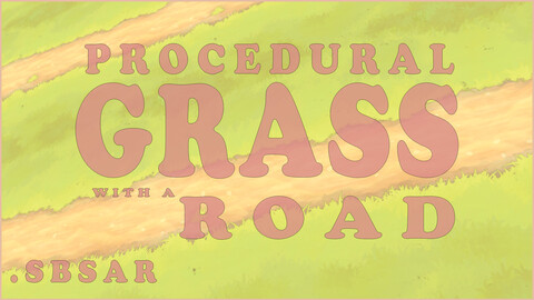 Grass with a Road Stylized