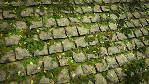 Cobblestone with Moss