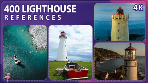 400 Lighthouse Image Reference Pack – Vol 1