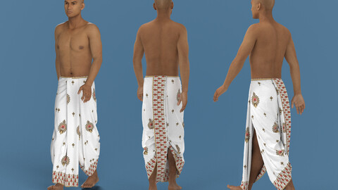 ISKCON TEMPLE STYLE DHOTI OUTFIT