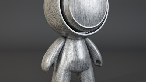 PBR - BRUSHED ALUMINUM METAL SURFACE  - 4K MATERIAL