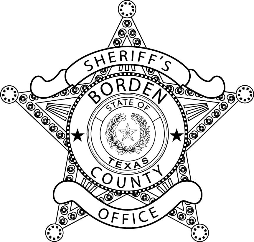 ArtStation - Borden County Sheriffs Office law enforcement badge, black ...