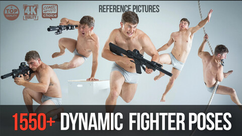 1550+ Dynamic Fighter Poses