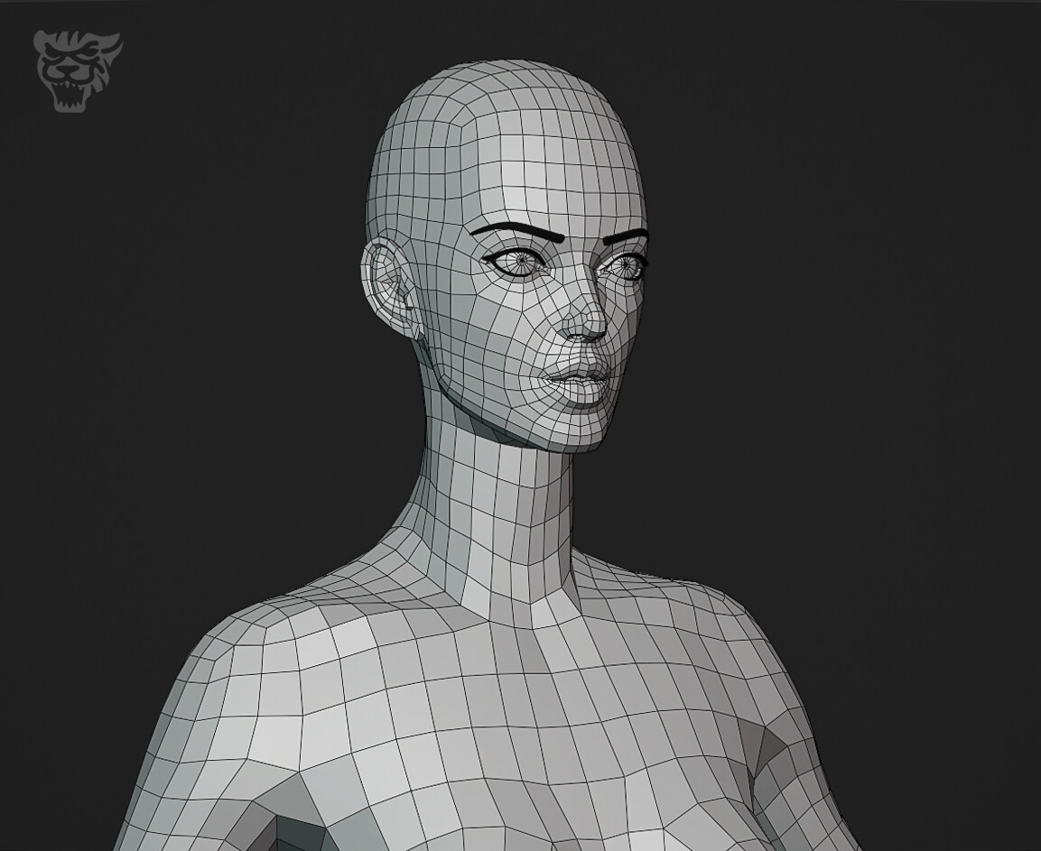 Artstation Female Base Mesh Resources