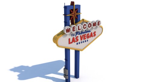 Las Vegas Sign 3D Model Download