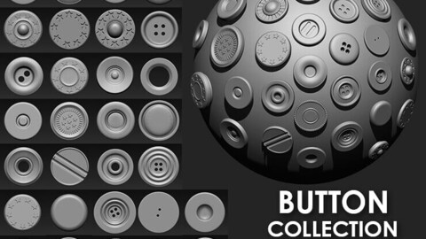 Buttons Collection IMM Brush Pack (30 in One) vol. 1