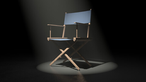 DIRECTOR CHAIR C4D FBX 3DS OBJ