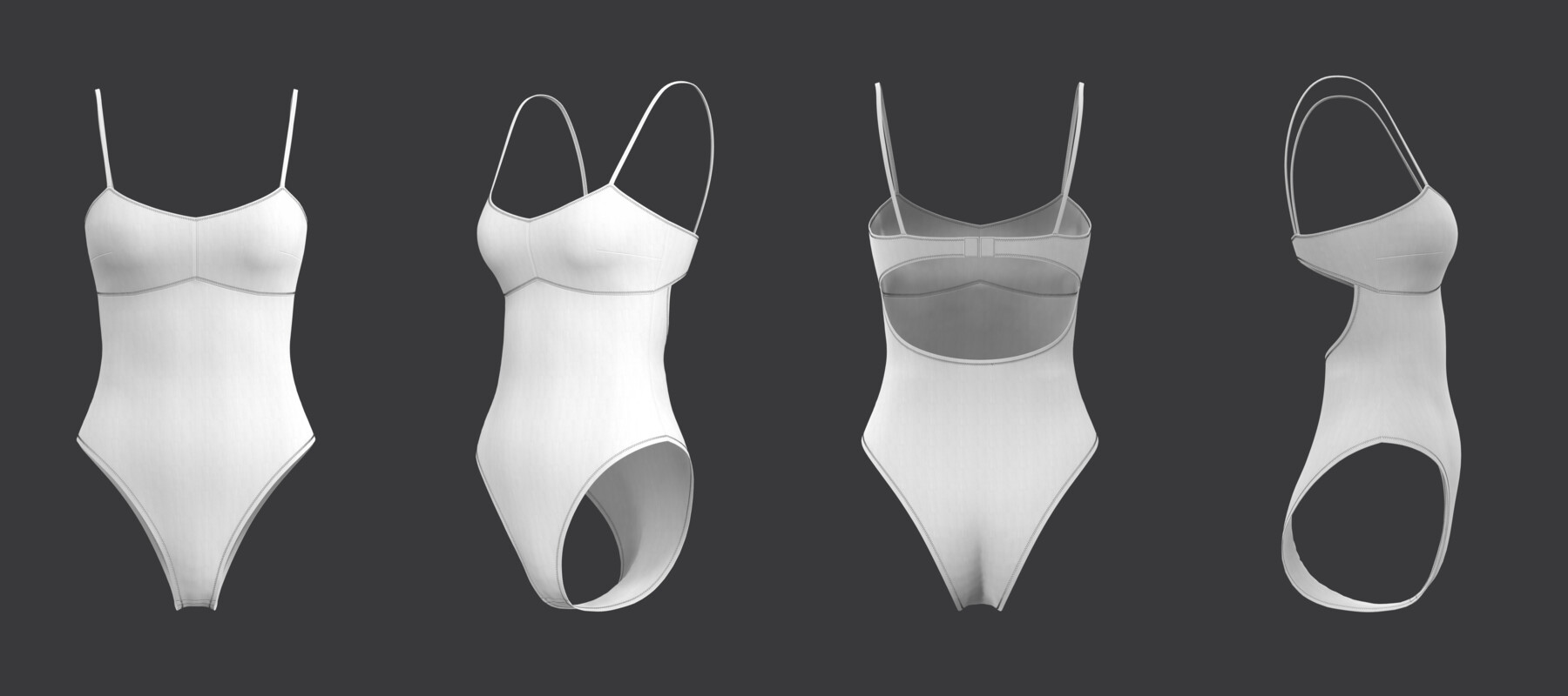 Artstation Open Back Strappy Bodysuit Resources