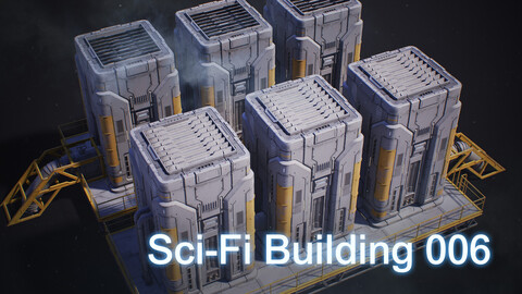 Sci-Fi Building 006 Industry-PBR