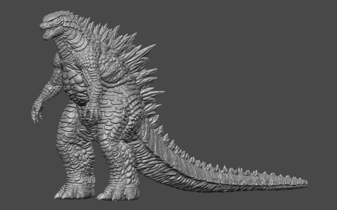 ArtStation - Godzilla Basemesh | Resources