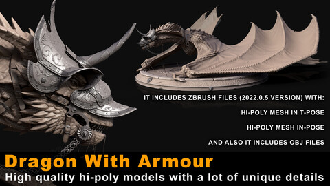 ZBrush Models: Dragon - High Poly ZTL