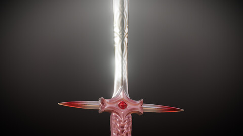 Celestial Shard Sword 3d Model