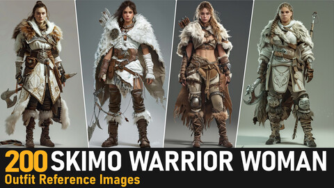 Eskimo Warrior Woman|4K Reference Images