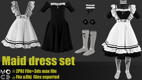 Maid dress set