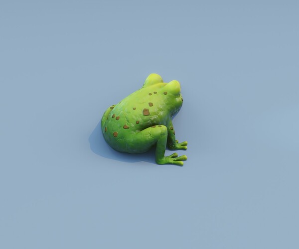 ArtStation - Froggy & Fluffy: Cartoon Animated Frog and Rabbit 3D Model ...