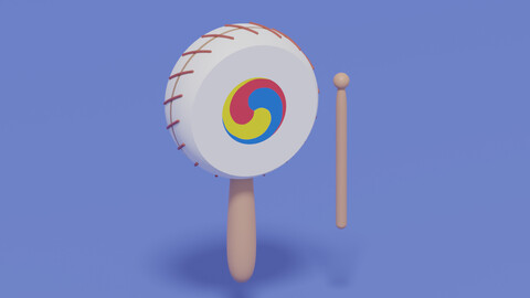 Korean Drum Buk SOGO 3D model