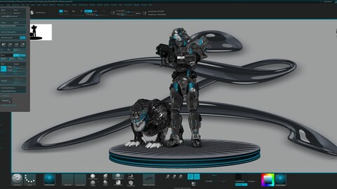 Custom zBrush User Interface 2024