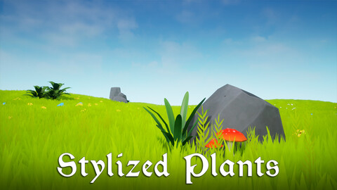 Stylized Grass and Plants - 3D Asset for Unity and Unreal Engine