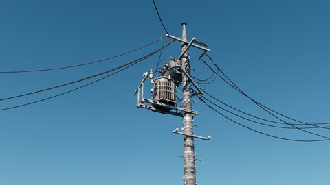 Japan Electric Pole 3D model