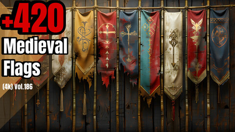 +420 Medieval Flags Concept(4k)