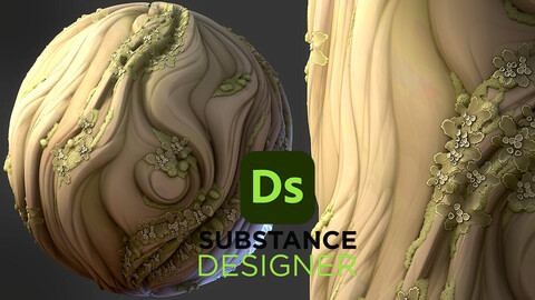 Stylized Mossy Roots - Substance 3D Designer