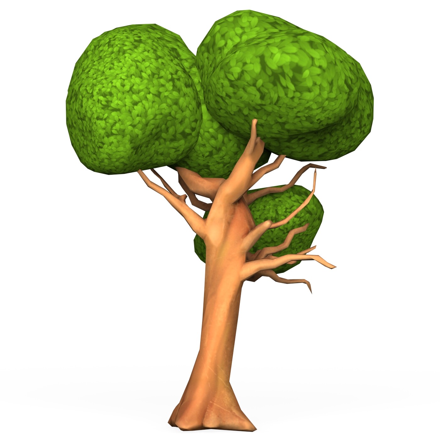 ArtStation - Cartoon Low Poly Tree 01 | Resources