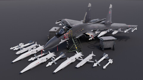 Sukhoi Su-27 Flanker 3d model