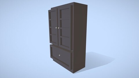 Wardobe/Closet in low poly FREE