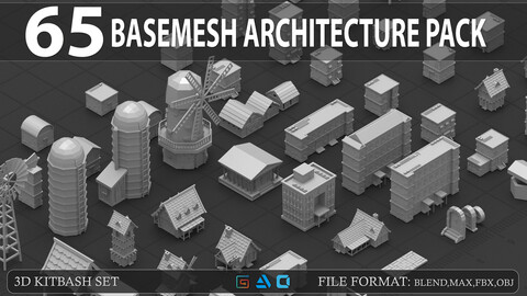 65 Basemesh Architecture Pack