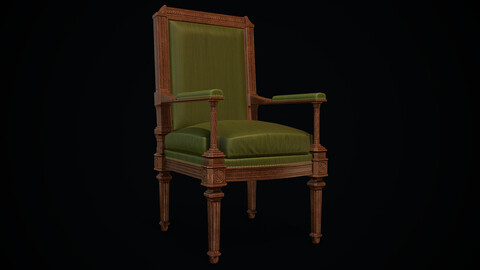 Old fashioned armchair