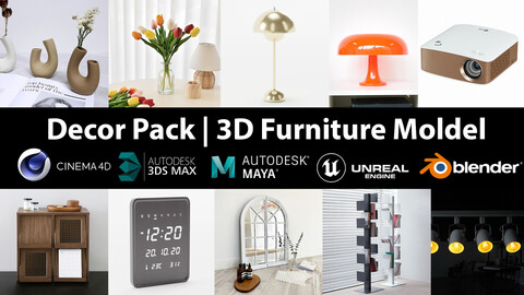 Decor Pack | 10 Models furniture vol 5