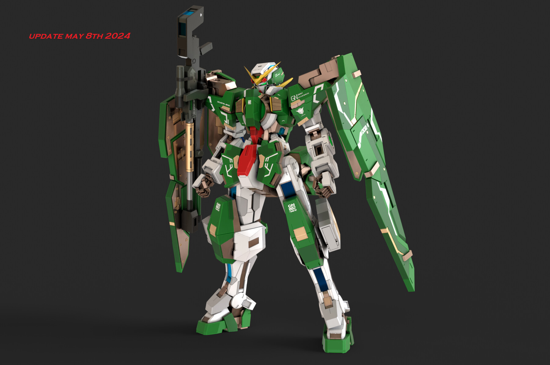 ArtStation - GN-002 Gundam Dynames - Rigged - Updated | Resources